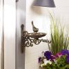 Wall-Mounted Cast Iron Scrolled Bird Feeder