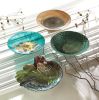 Decorative Glass Rooster Platter