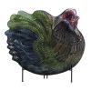 Decorative Glass Rooster Platter