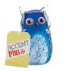 Art Glass Figurine - Blue Owl
