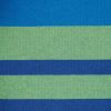 Hammock Chair with Tassel Fringe - Blue and Green Stripes