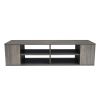 Wall Mounted Media Console; Floating TV Stand Component Shelf with Height Adjustable