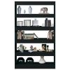 Book Cabinet/Room Divider Black 39.4"x11.8"x65.4"