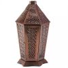 Exotic Hexagonal Candle Lantern - 13 inches
