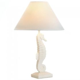 White Seahorse Table Lamp