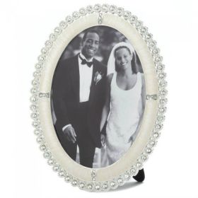 Oval Rhinestone Photo Frame - 5x7