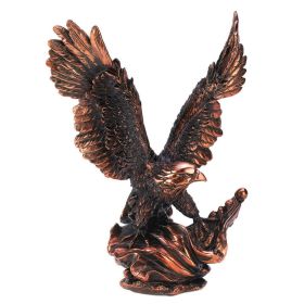 Bronze-Look Eagle in Flight Statue