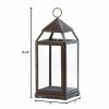 Bronze Modern Candle Lantern - 18 inches