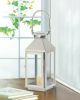 Stainless Steel Triangles Lantern - 10 inches
