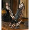 Bronze-Look Eagle in Flight Statue