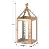 Rose Gold Stainless Steel Caring Lantern - 17.5 inches