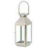 Stainless Steel Triangles Lantern - 10 inches