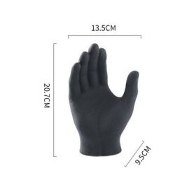 Human Palm Art Ceramic Artifact Small Ornaments Dried Flower Arrangement Flower Vase (Color: black)