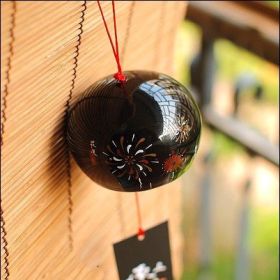 Japanese Cherry Blossom And Wind Ceramic Wind Chimes (Option: A5)