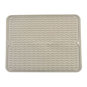 TPR Placemat Home Potholder Dining Table Cushion Water Draining Pad (Color: brown)