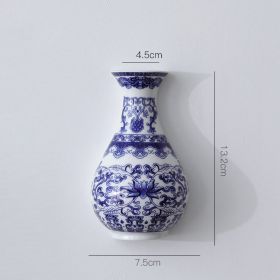 Ceramic Vase Antique Dracaena Sanderiana Living Room Home Accessories (Option: 01Style)