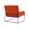 COOLMORE Accent Chair - Modern Industrial Slant Armchair with Metal Frame - Premium High Density Soft Single chair for Living Room Bedroom