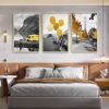 Framed Canvas Wall ArtOil Paintings Impressionism Aesthetic Prints Canvas Paintings for Living Room Bedroom Office Home; 3 Panels