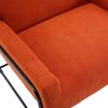 COOLMORE Accent Chair - Modern Industrial Slant Armchair with Metal Frame - Premium High Density Soft Single chair for Living Room Bedroom